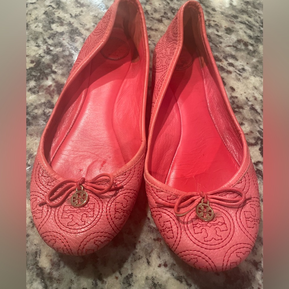 Tory Burch, oral color, ballet flats